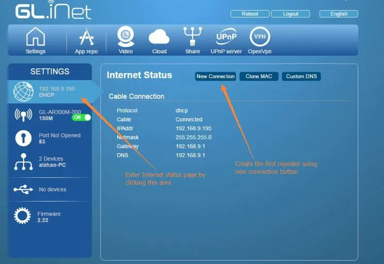 GL-AR150 Универсальный Высокой Мощности 1000 МВт Беспроводной Wi-Fi Маршрутизатор Дальние Расстояния 500 метров