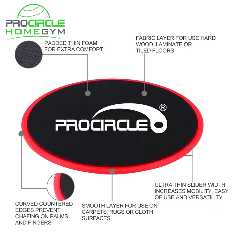 Power Training Exercise Gliding Core Sliding Discs and Exercise Resistance Loop Band