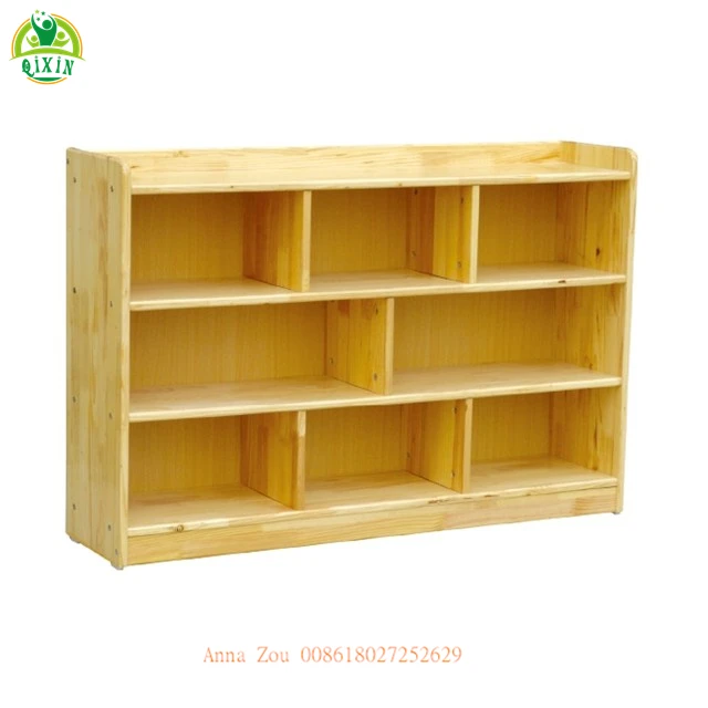 18 years golden supplier wood storage shelf/kids toy shelf/wood toy cabinetQX-203E