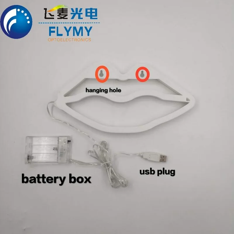 Lip Neon Signs LED Decor Light Wall Decor for Christmas Decoration Birthday