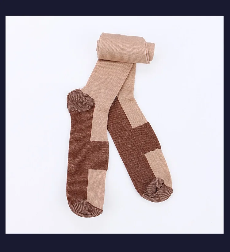 thigh high compression stockings Factory compression socks, black and white color cooper socks, compression socks in stock