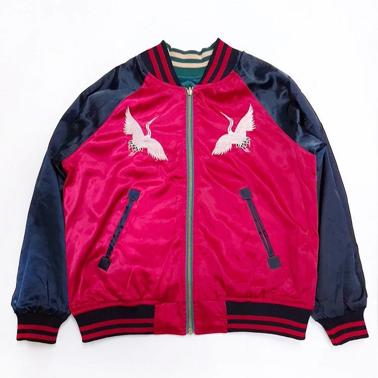 2024 New Wholesale Excellent Reversible Embroidered Bomber Jacket