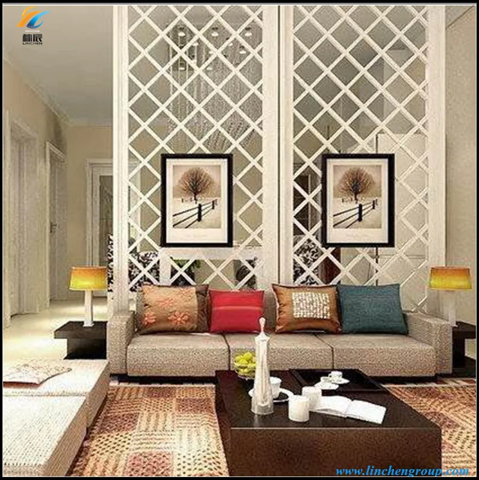 Decorative modern design WPC folding screen room divider