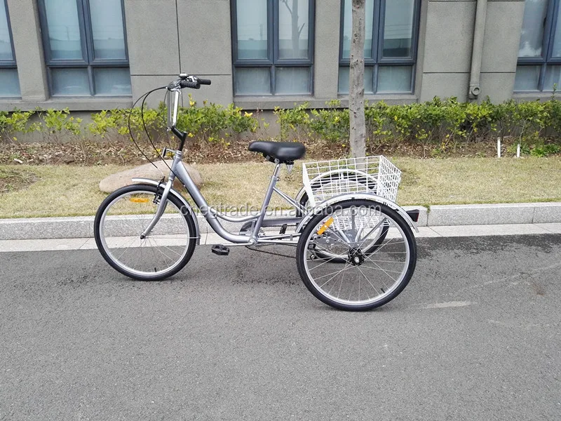 Hot sale adult single speed cheap family tricycle bicycle GW7001