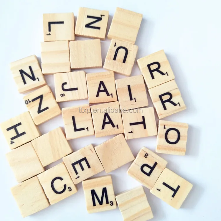 NEW Scrabble Letters - Wood Pieces - Great for Crafts, Pendants, Spelling