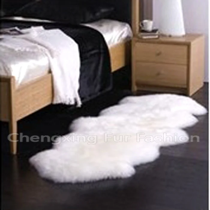 CX-D-112 Luxury Hand Made Genuine Sheep Fur Shaggy Carpet