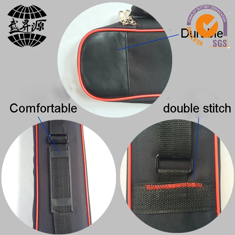 Oxford Fabric Chinese Wu Shu Equipment Tai Chi Stick Bag and Double Sword Case for Martial Arts and Clothing
