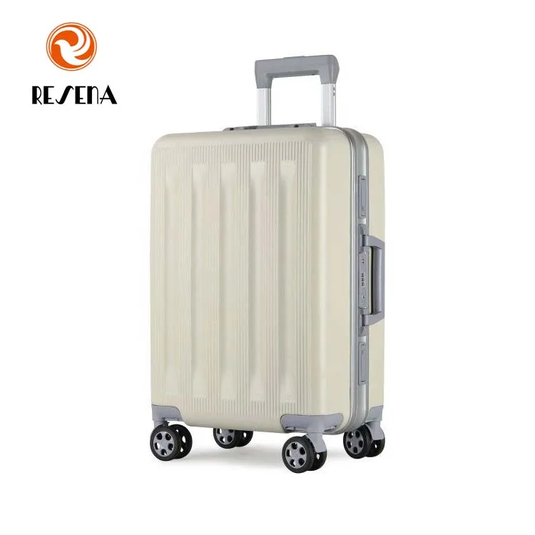 ABS+PC Matt TSA Lock Travel Trolley Aluminous Frame Luggage Set