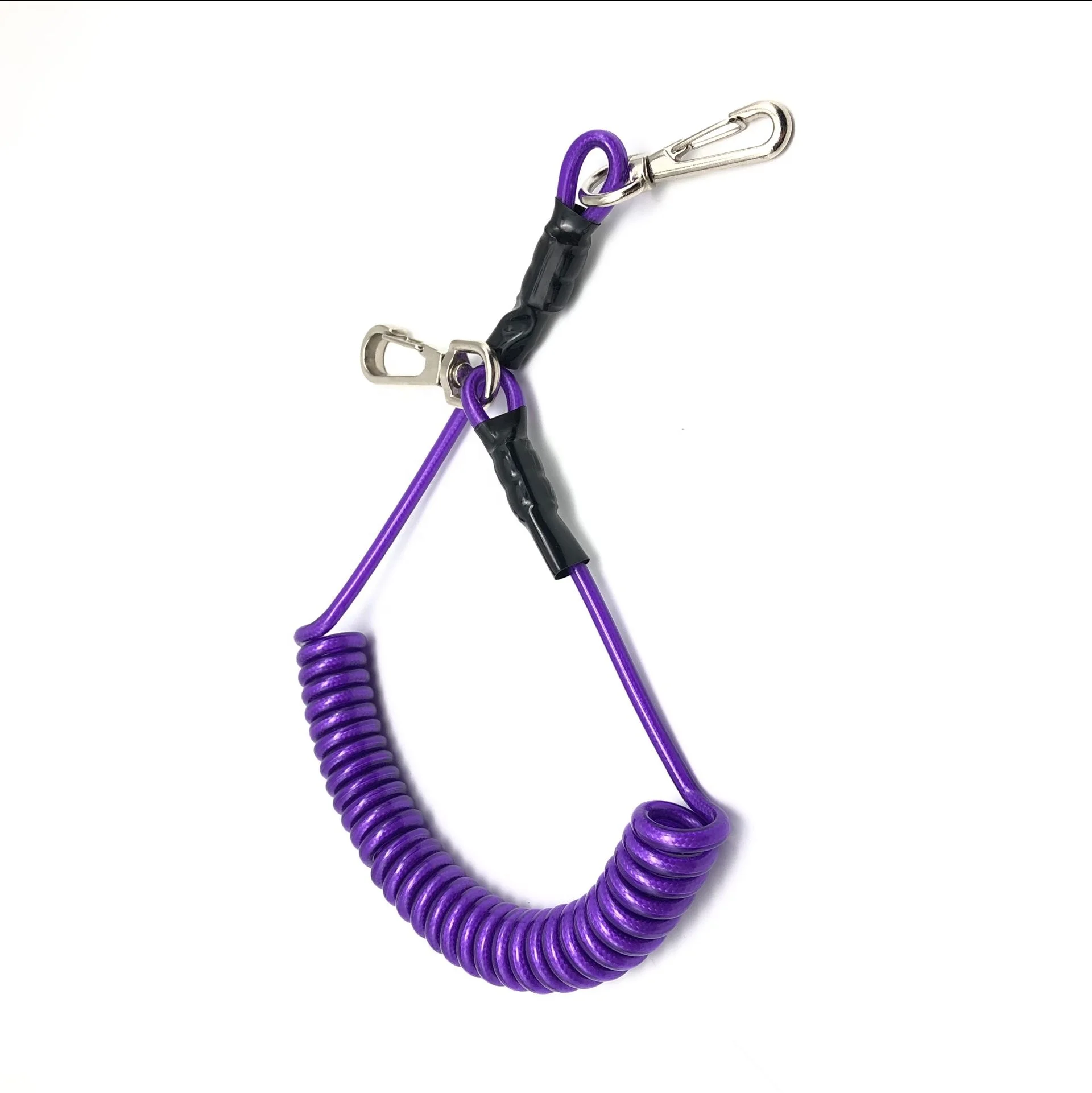 
Spring safety cable tool lanyard 
