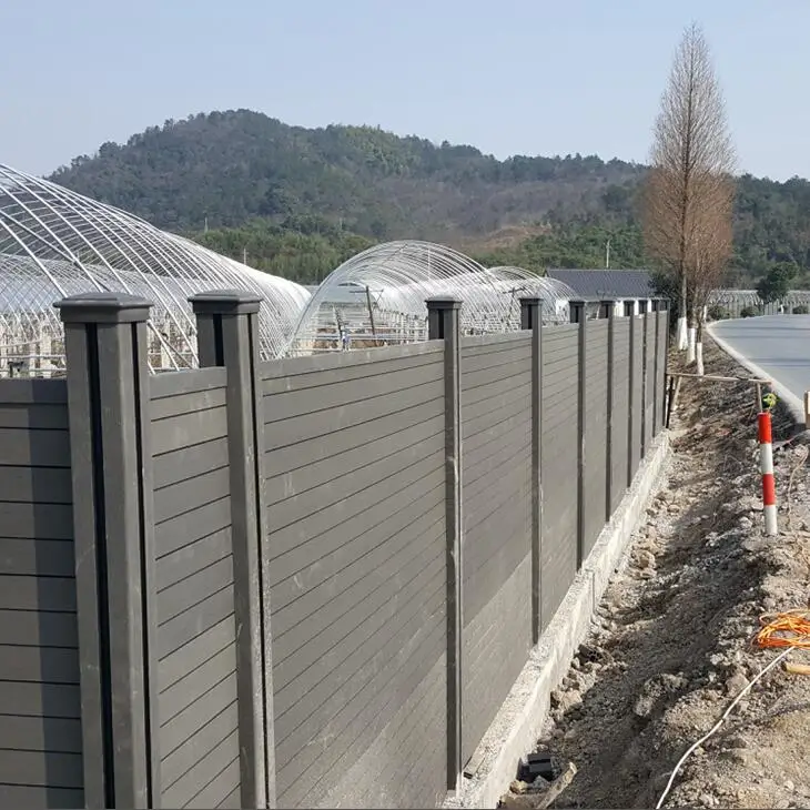 wood plastic composite wood  fence  for garden fence better than vinyl pvc fence