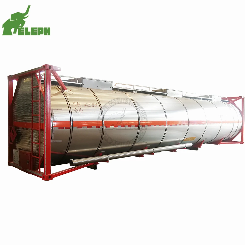 50 M3 Insulated Fuel Tank Semi Trailer Aluminum Alloy Tank Container