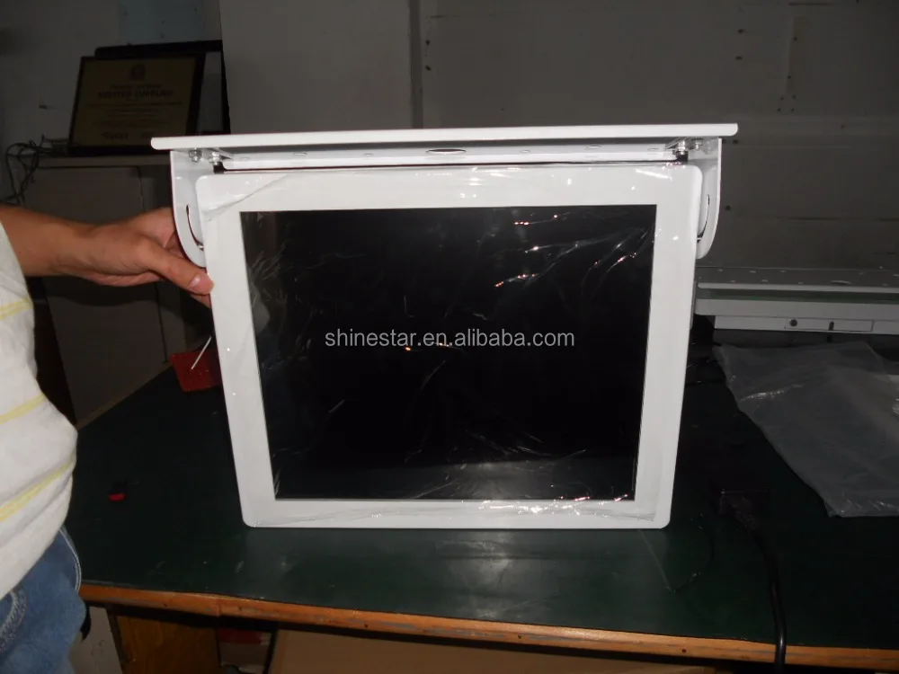 Metal case 24 Inch metro coach bus vehicle TFT LCD high bright advertising TV