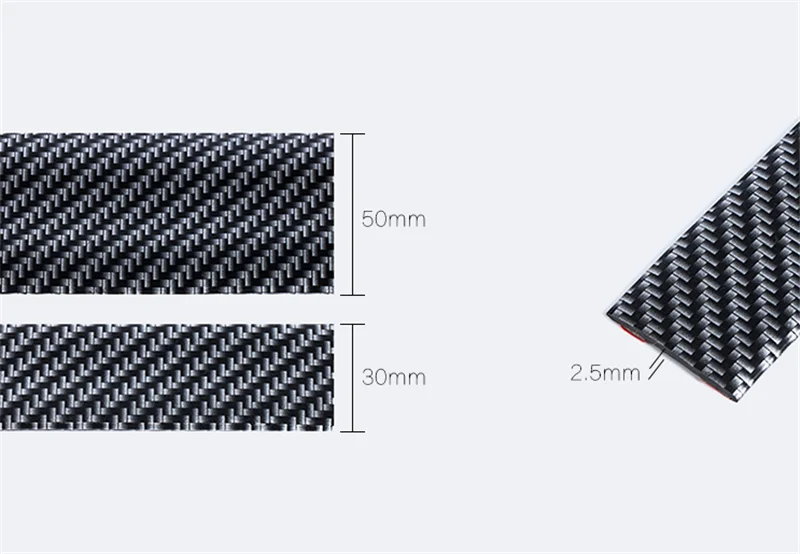 Carbon Fiber Look Car Door Plate Sill Scuff Cover Sticker Panel Protector