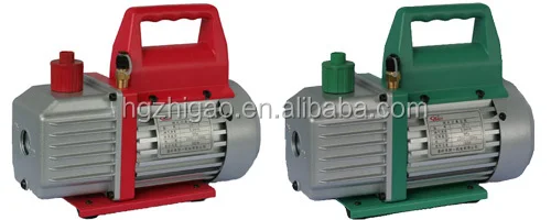 Single stage electric vacuum pump with gauge and valve for new refrigerant