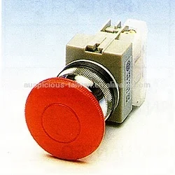22mm, 25mm, 30mm Mushroom Head Momentary Push Button Switch (AEPB)