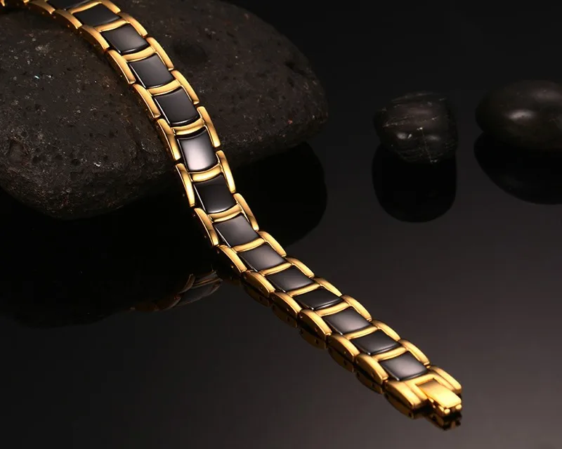 High quality stainless steel ceramic tungsten ionic magnetic bracelet