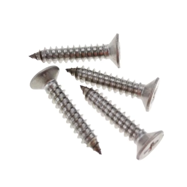 Flat Head Stainless Steel Self Tapping Screws Cross Recessed 4.2 X 16 DIN 7982