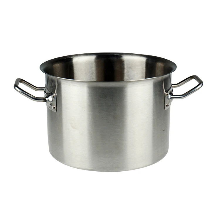 Commercial induction thickened three layers stainless steel kitchen stock pot