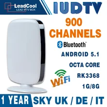 RK3368 Android 5.1 Octa Core Android Tv Box 1G/8G Android Set Top Box With 1 Year Iudtv Iptv Subscription Sky Europe 900 Channel