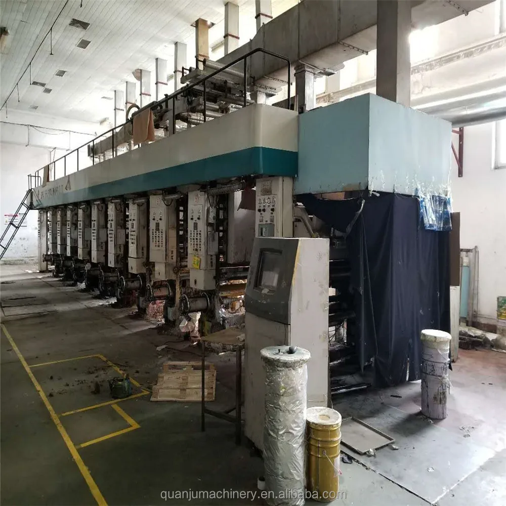 Used Roto Gravure 8 Colour Printing Machine