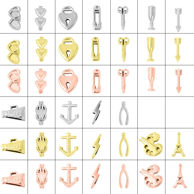Wholesale Alloy 8mm slider charms For 8mm DIY Charm Jewelry Making