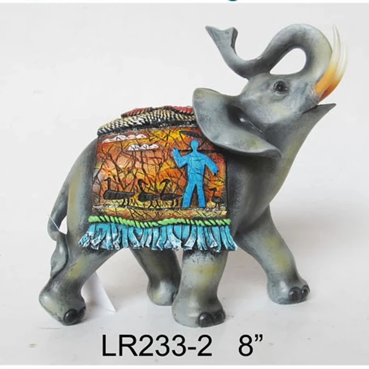 Gorgeous polyresin indian elephant decoration