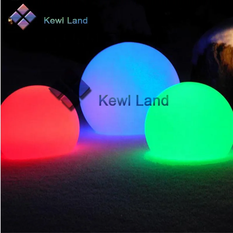 Outdoor Battery Power Remote Control16 Colors Changing Illuminated LED Light Ball