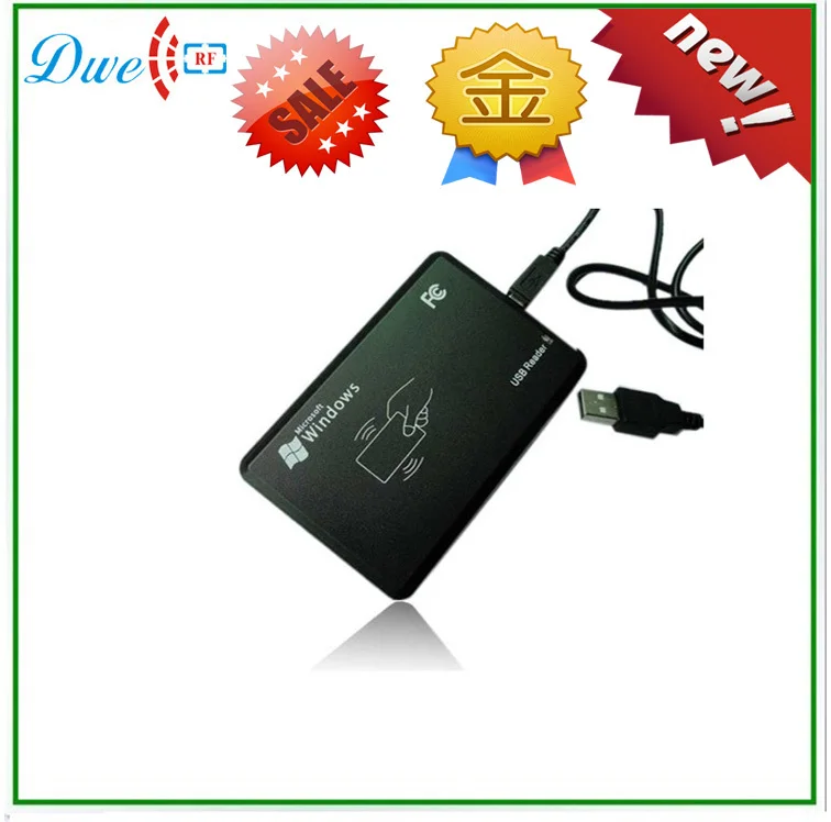 125Khz/13.56Mhz wiegand26/34 smart usb output desktop rfid card reader
