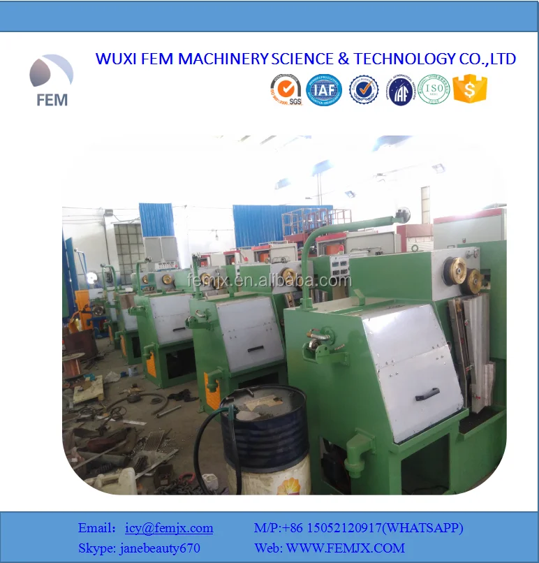 Bare copper wire high speed Wire Drawing Machine/Cable Making Machine Equipment