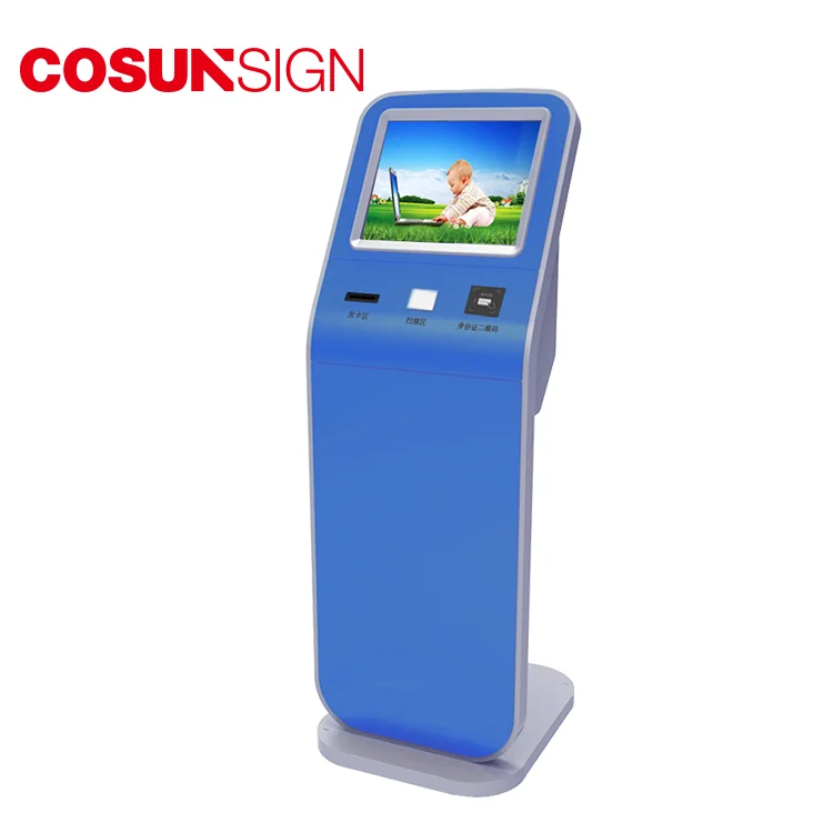 COSUN payment terminal one screen kiosk hotel with touch monitors