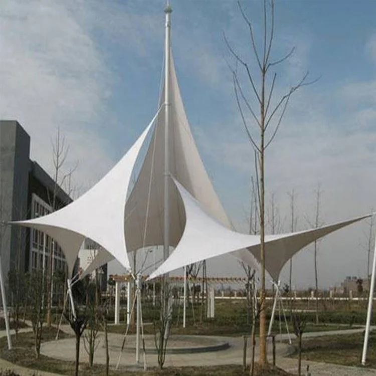 Factory Price Pvc Membrane Structure Tensile Fabric Shade Structures Canopy