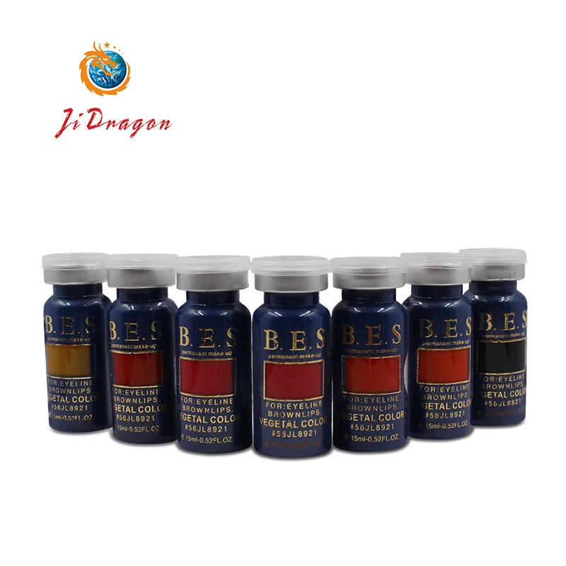 Jilong BES Tattoo Ink Pigment Permanent Make up Tattoo Ink for Eyebrow Lips