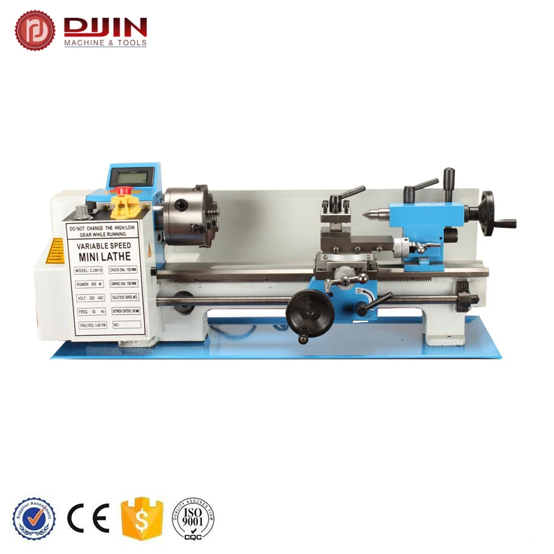 2021 sell hot mini lathe 0618 spindle bore 32mm metal change gear household small lathe at discount
