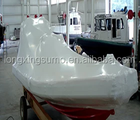 Белые полиэтиленовые термоусадочные пленки толщиной 9 и 10 мил для защиты лодок, сосудов, оборудования, зданий, лесов