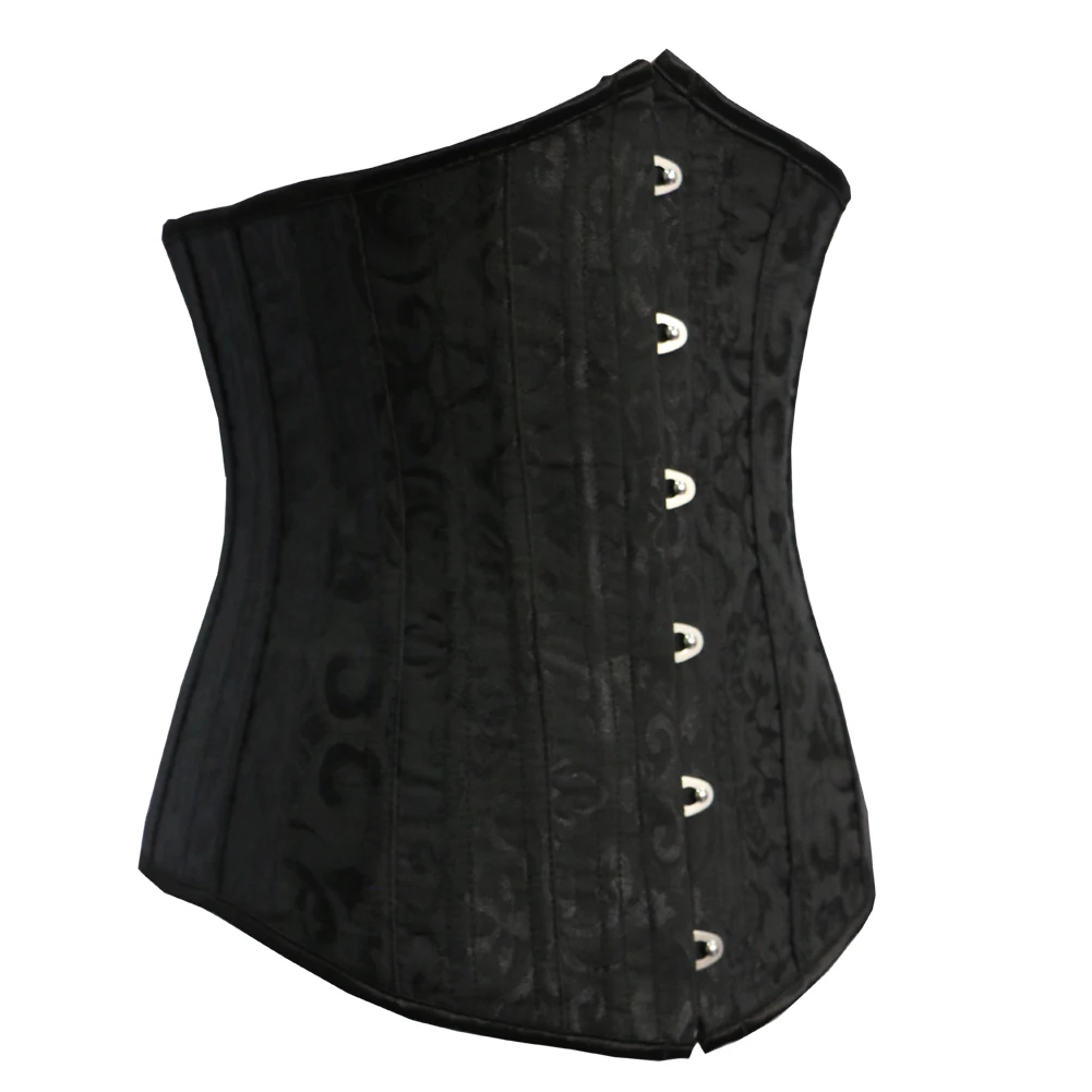 26 Stainless Steel Boned Shapewear White Ladies Outfit Chest Binder Floral Bridal Bustier Corset Underbust For Waist Training