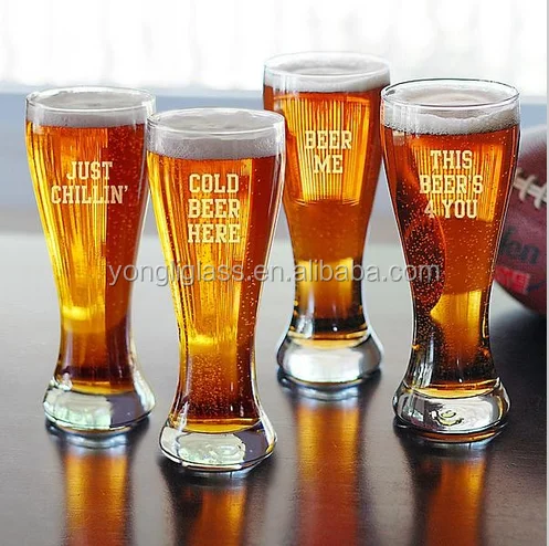 Hot selling novelty beer glass , tulip beer glasses,beer glass with logo
