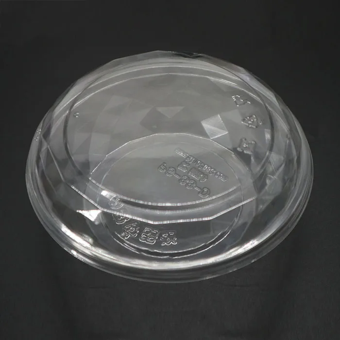 Customize circle food grade plastic clear PP Eco-friendly food container bento bowl disposable fruit tray