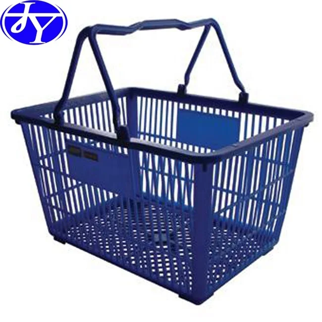 green color New plastic shopping basket supermarket plastic shopping basket plastic grocery basket