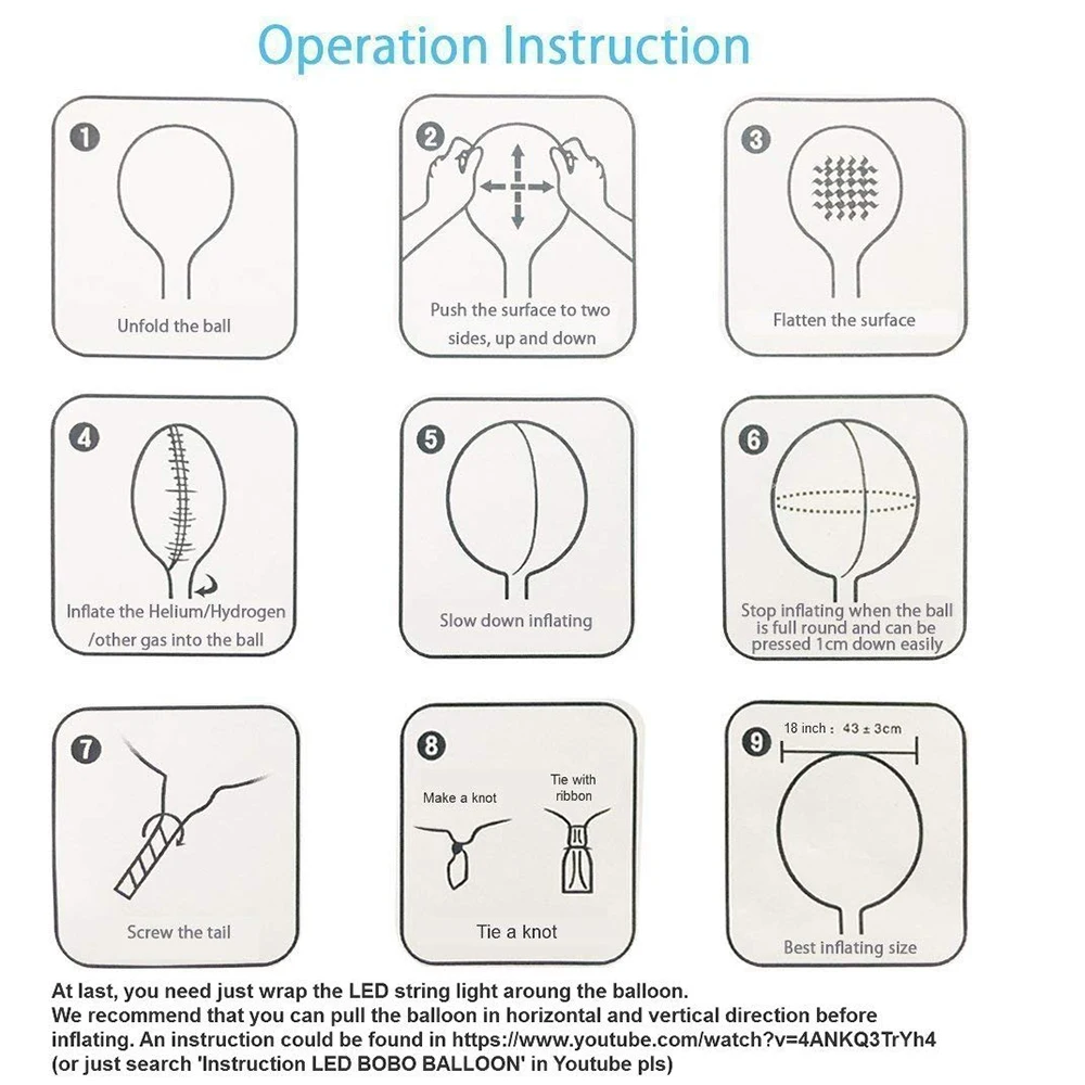 Wholesale Flashing Light Led Balloon For Party