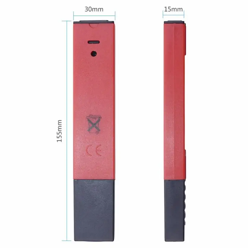 New Pocket Digital PH Meter LCD Display Aquarium Pool Water Wine Portable ph Meter Tester with Yellow Pen