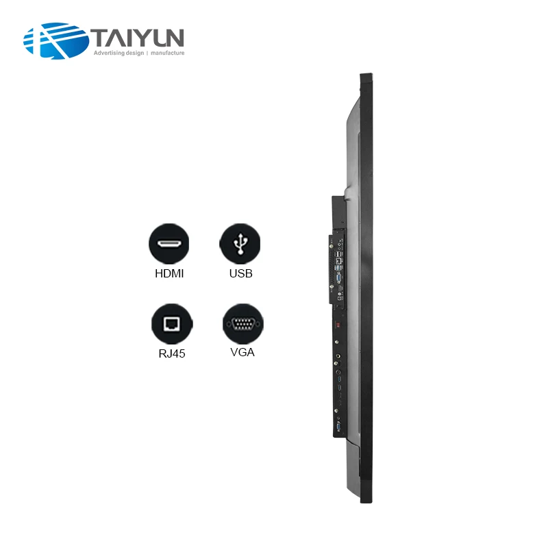 75 inch Windows and Android dual system touch screen digital interactive whiteboard for classroom