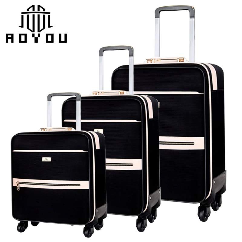 
3pcs 16/20/24 inch oxford trolley travel bags luggage set nylon suitcase sets 