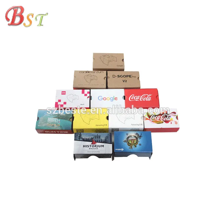 2020 custom logo google cardboard vr 360 vr cardboard virtual reality goggles