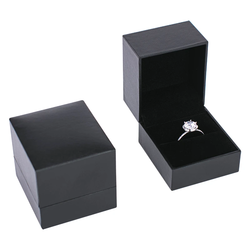 Hotsale Paper Leather Packaging Box For Ring  Jewellery Boxes