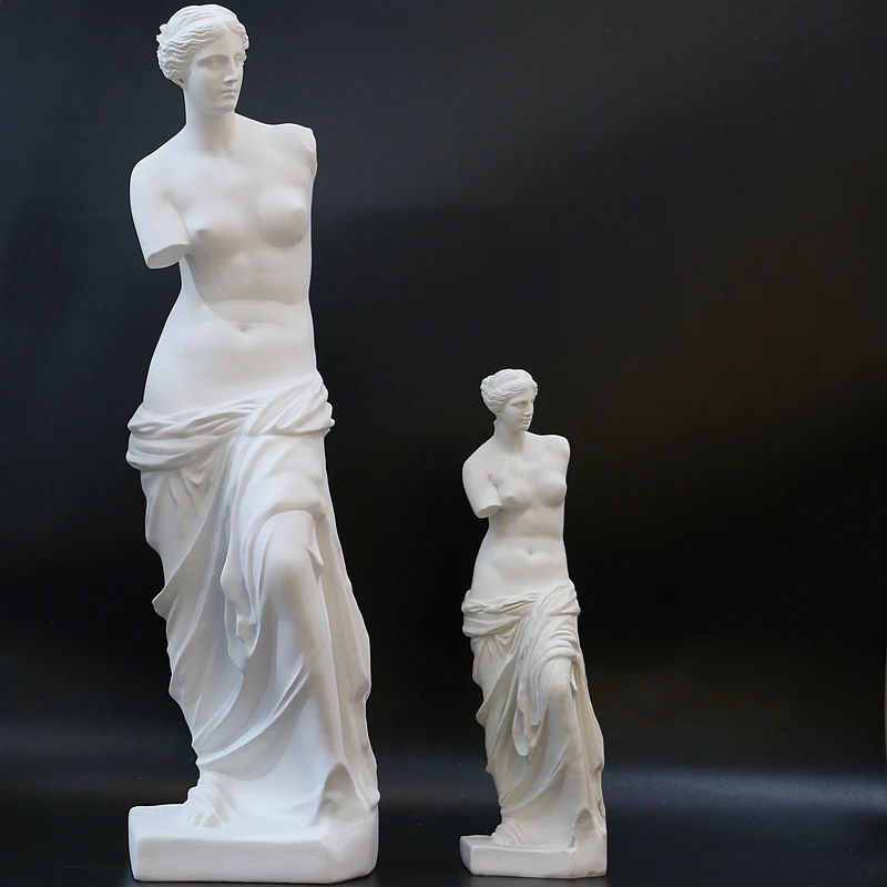 Resin art statue classic ancient greek goddess statue white Venus staute