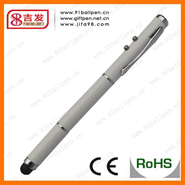 2013 горячих продажи 4 в 1 Стилус с светом водить, лазерная