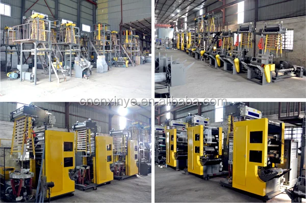 
mini film blown machine with two color offset printing 