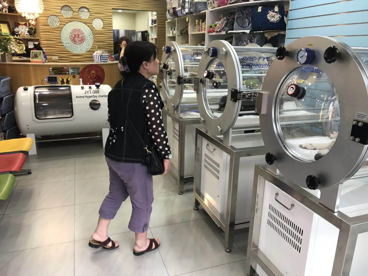 Big animals veterinary equipment 1.3ATA hyperbaric oxygen chamber