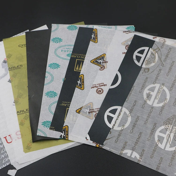 
17gsm Black Custom Printed Tissue Wrapping paper 