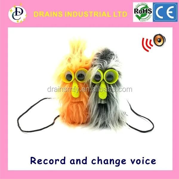 Funny record with voice change plush toys